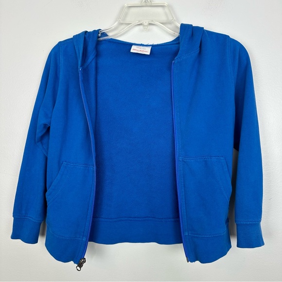Hanna Andersson boys zip up hoodie sweatshirt size 5 Lot of 2 gray blue - Picture 9 of 13